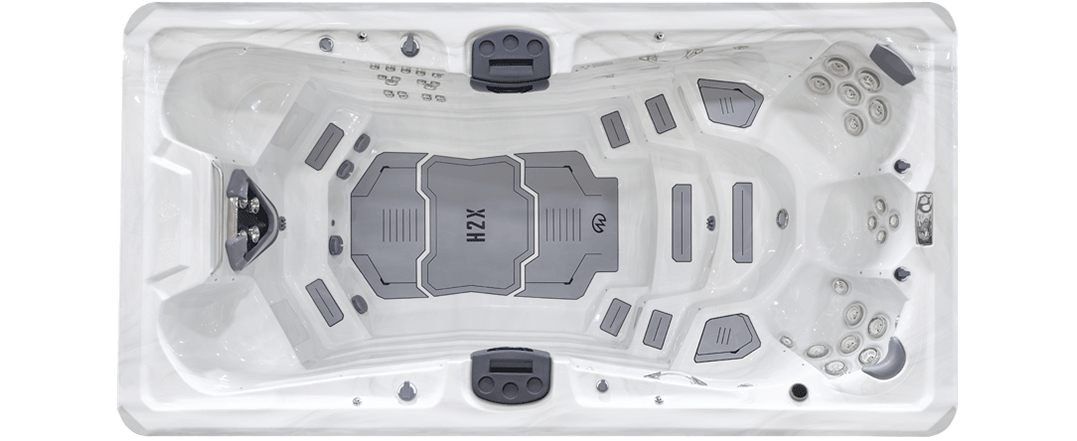 H2X Swim Spa Trainer 15 Deep with Temp+ Control