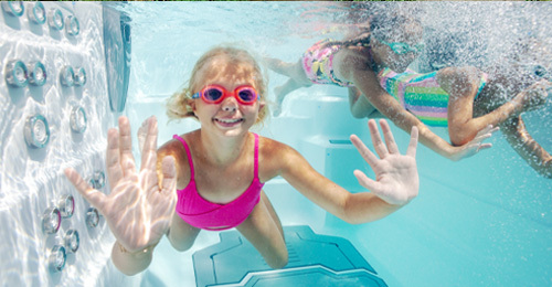 Skip installing a pool, an H2x swim spa can provide valuable family time